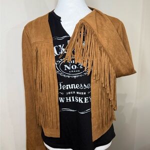 Brown Fringe Women's Jacket